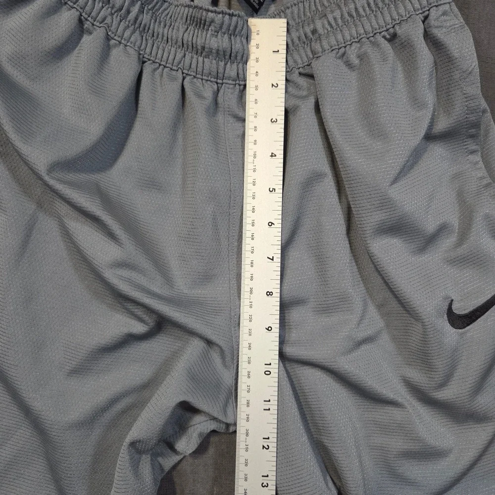 Nike Basketball Shorts Mens S Gray Dri-FIT Mesh Athletic Pockets 445591-102931